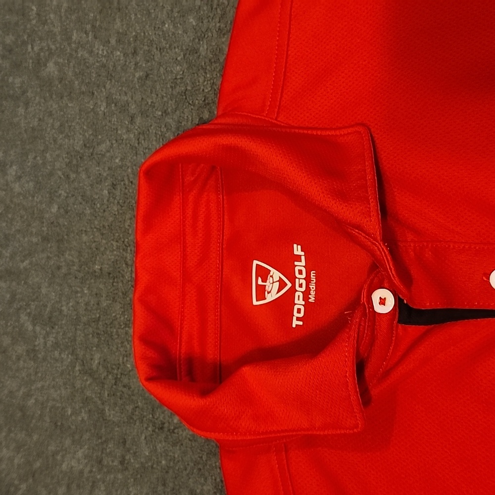 Top Golf Red Polo - Medium Activewear - Picture 2 of 11